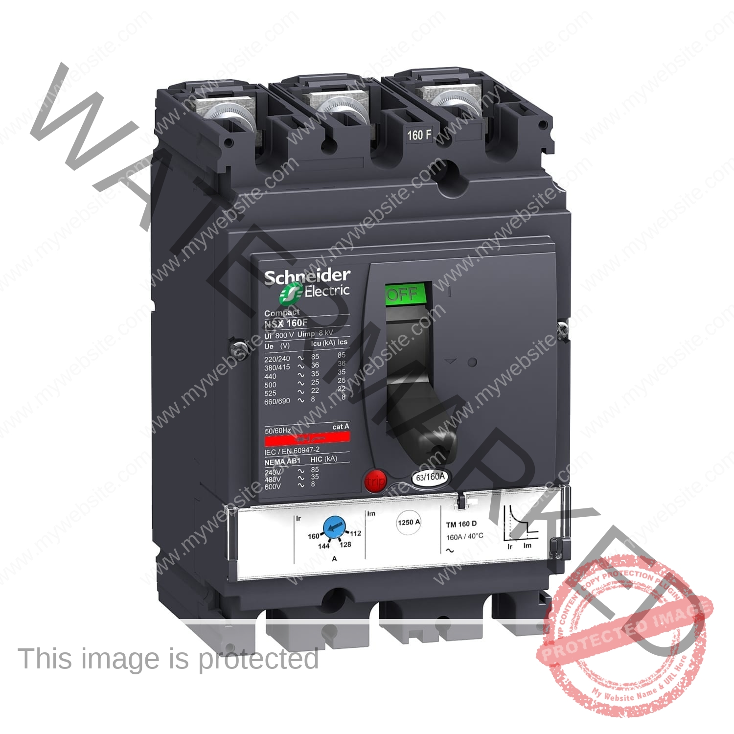 160A 3P MCCB Molded Case Circuit Breaker | Schneider Electric