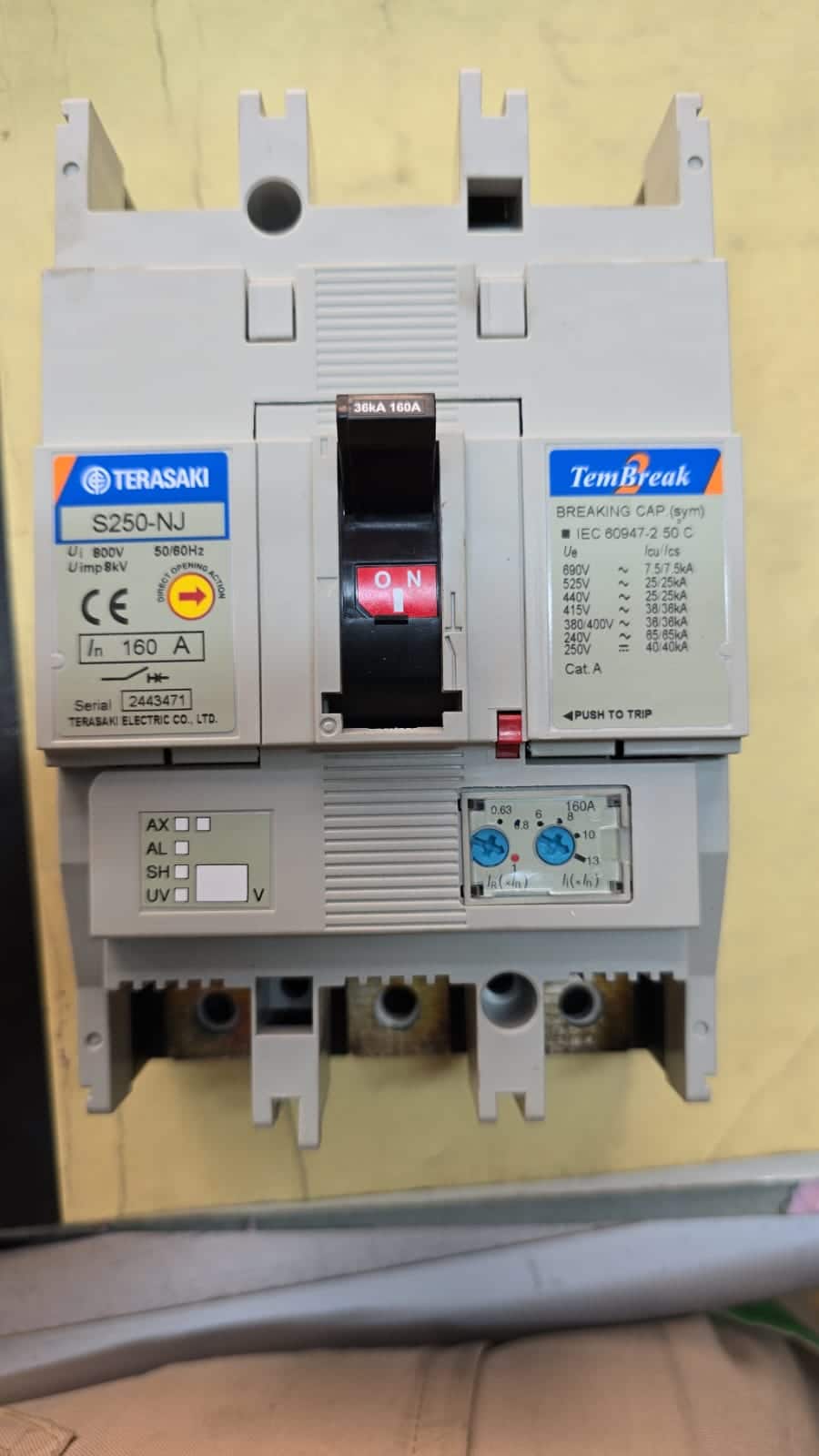 160A 3P MCCB