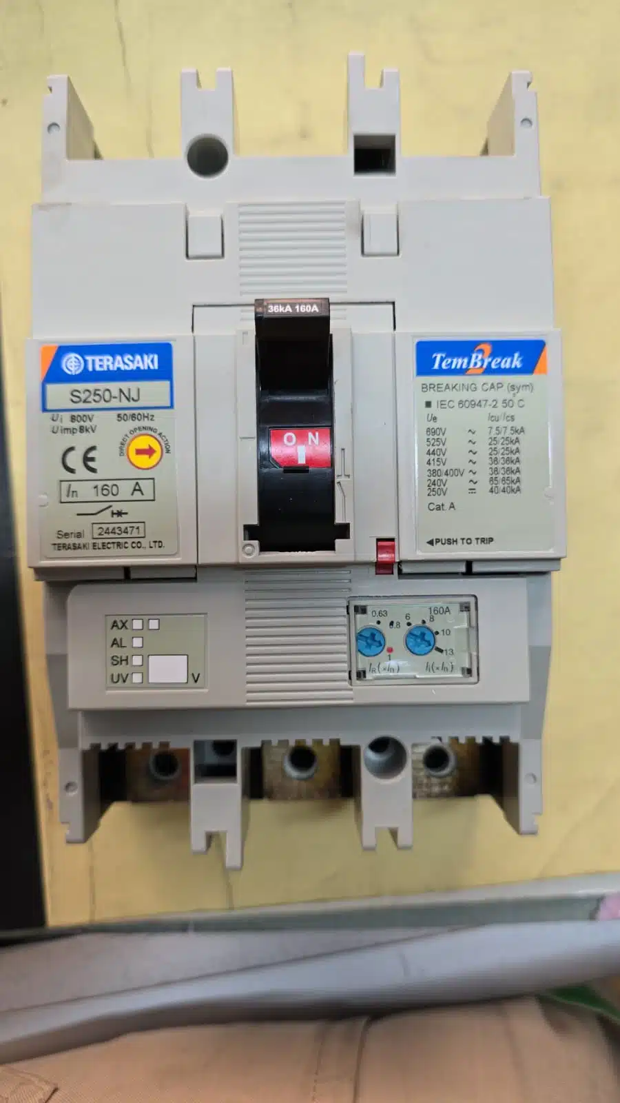 160A 3P MCCB